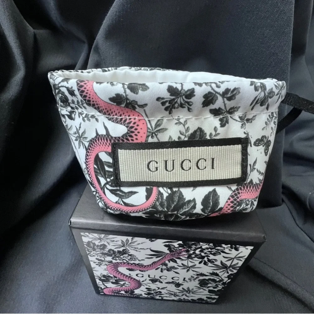 GUCCI .925 sterling silver Round Dangle Drop Earings NWT - Picture 8 of 14